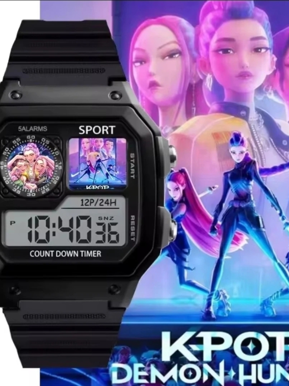 KPop Demon Hunters Huntrix Girls Digital Watch